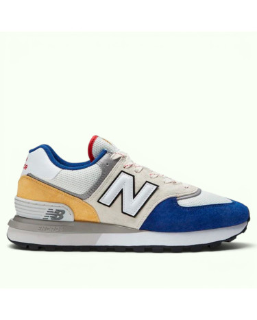 New Balance 574 Legacy White Blue Yellow (U574LGD)
