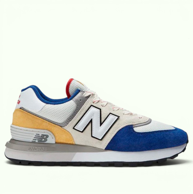 New Balance 574 Legacy White Blue Yellow (U574LGD)