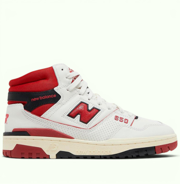 New Balance 650R Aime Leon Dore White Red (BB650RE1)