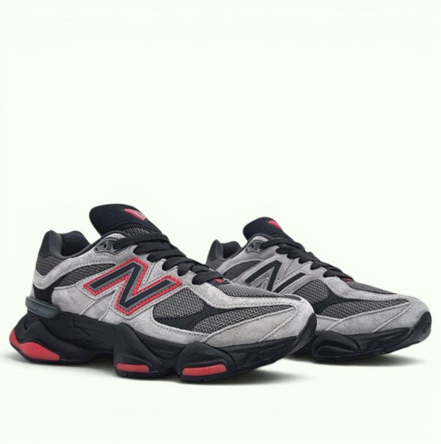 New Balance 9060 JD Exclusive Grey Black Red (U9060JBO)