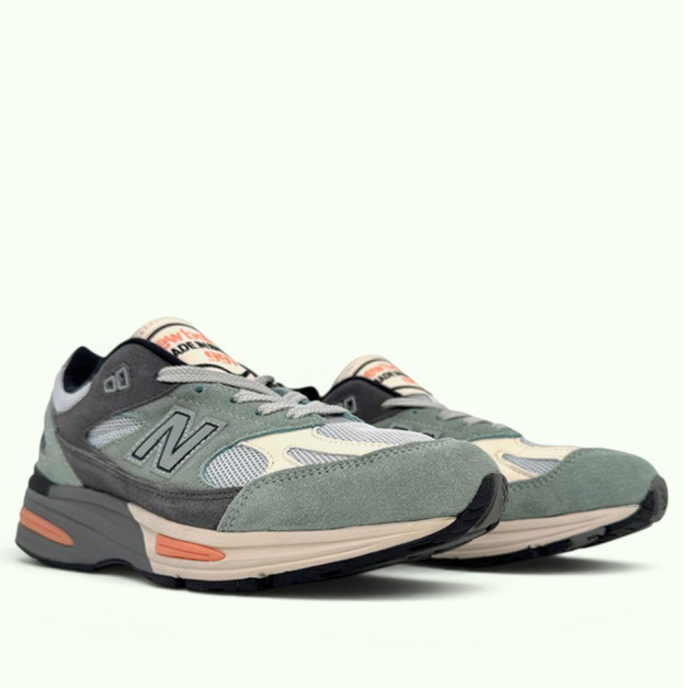 New Balance 991v2 Made In England Silver Blue Turbulence (U991SG2)